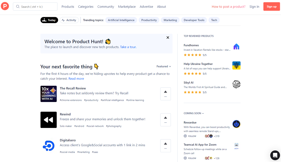  Product Hunt