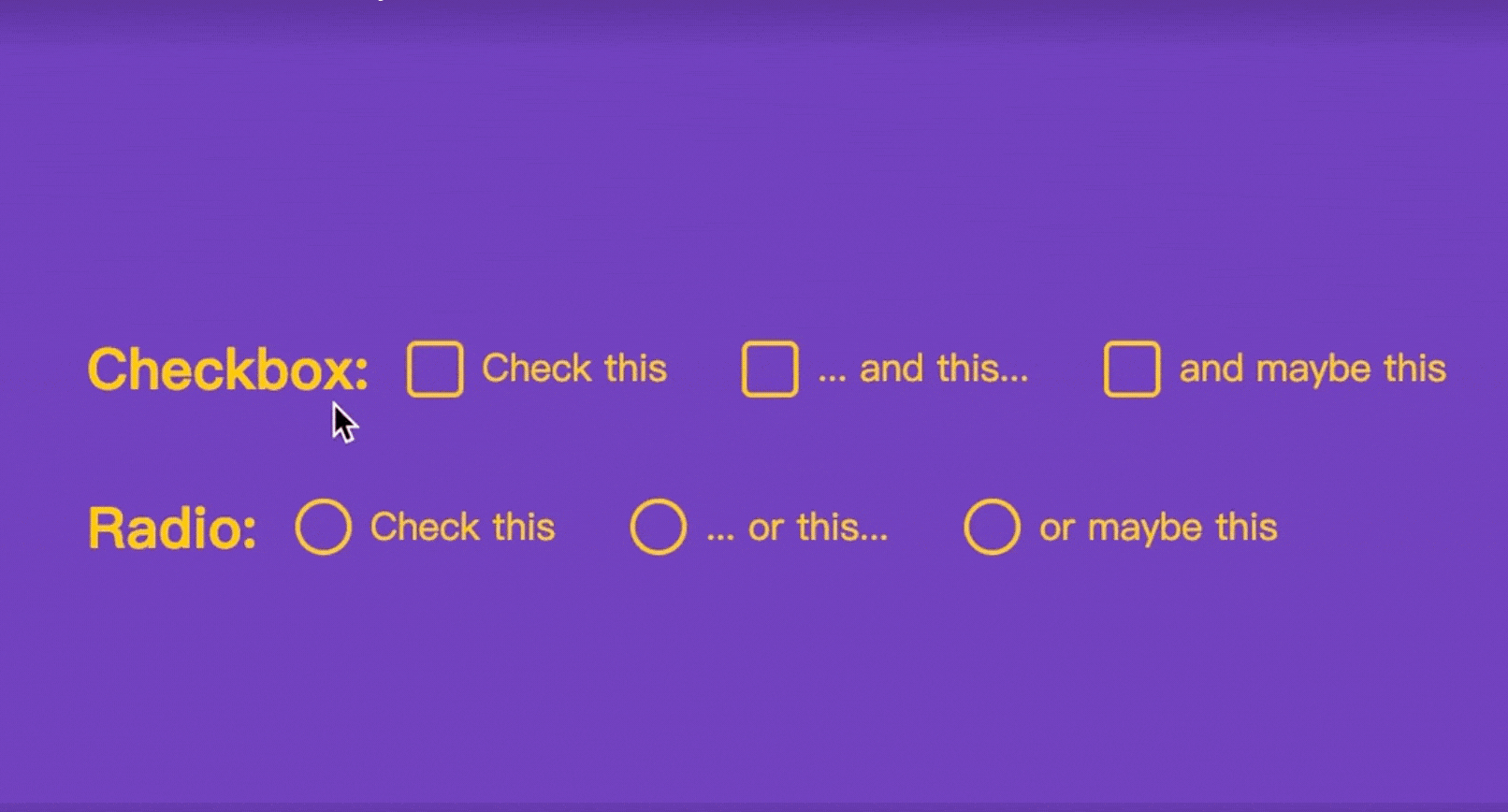 Checkbox with fancy animation