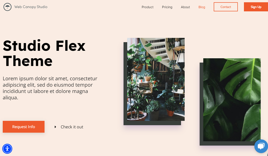 Free Studio Flex Website Template