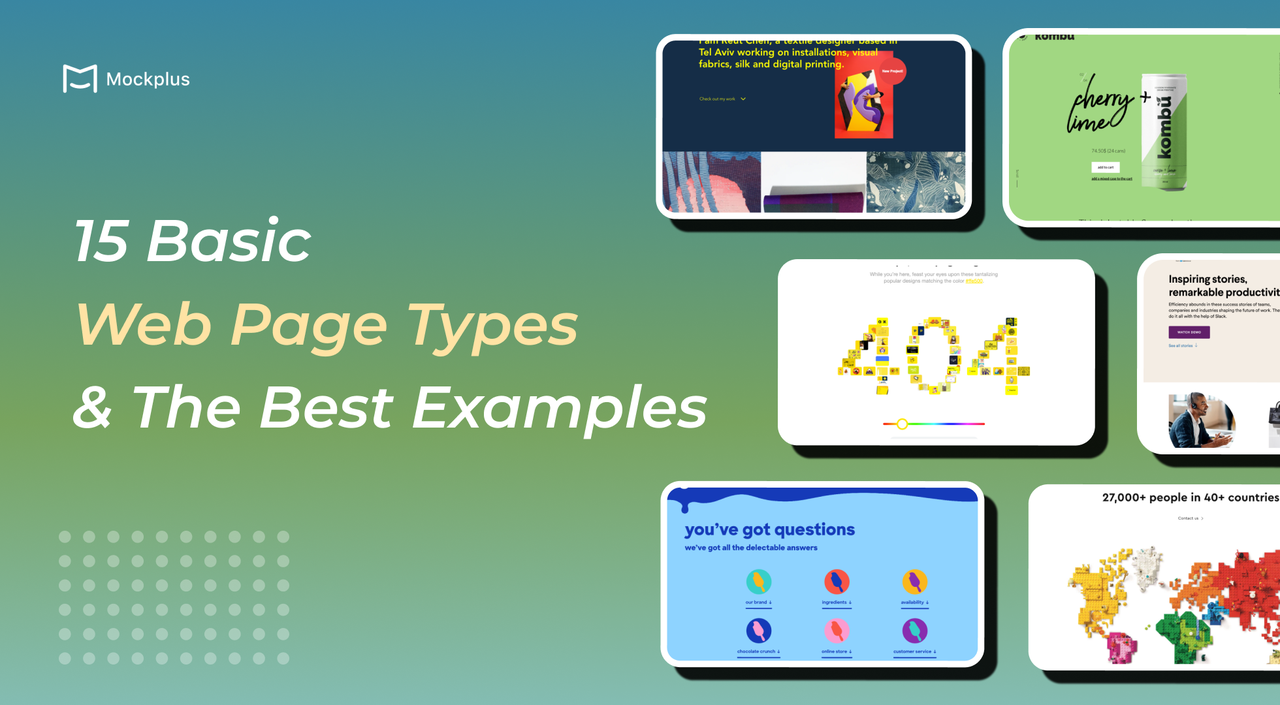 15 Basic Web Page Types and Best Examples