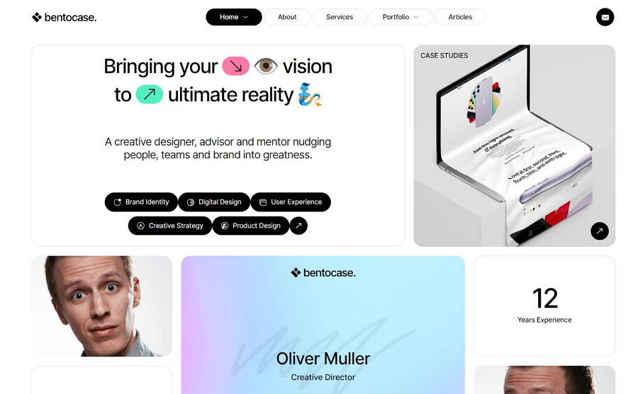Bentocase Portfolio Template 