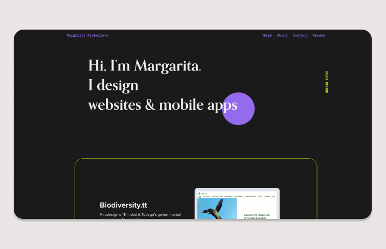 Margarita's full website