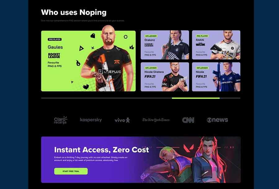 NoPing Dashboard