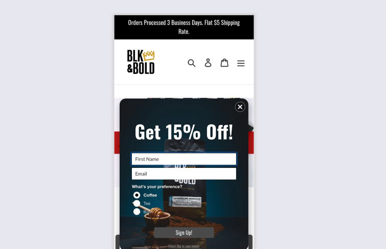  Blk & Bold' App