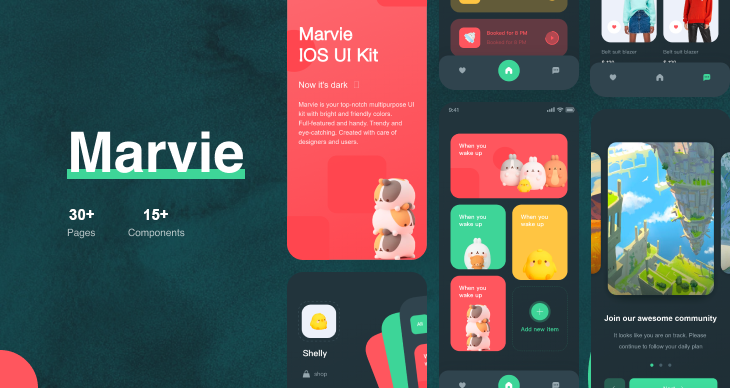 Marvie Multipurpose iOS UI Kit