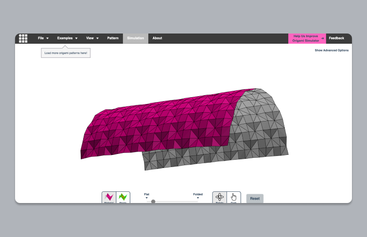 Origami simulator 