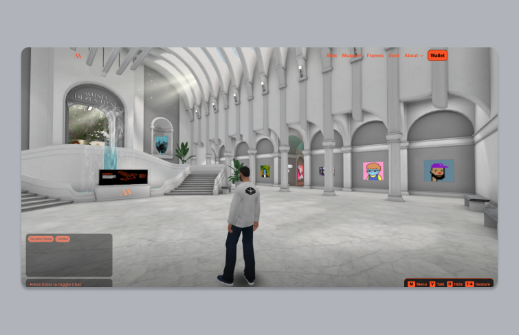 Musee Dezentral: Virtual NFT Museum