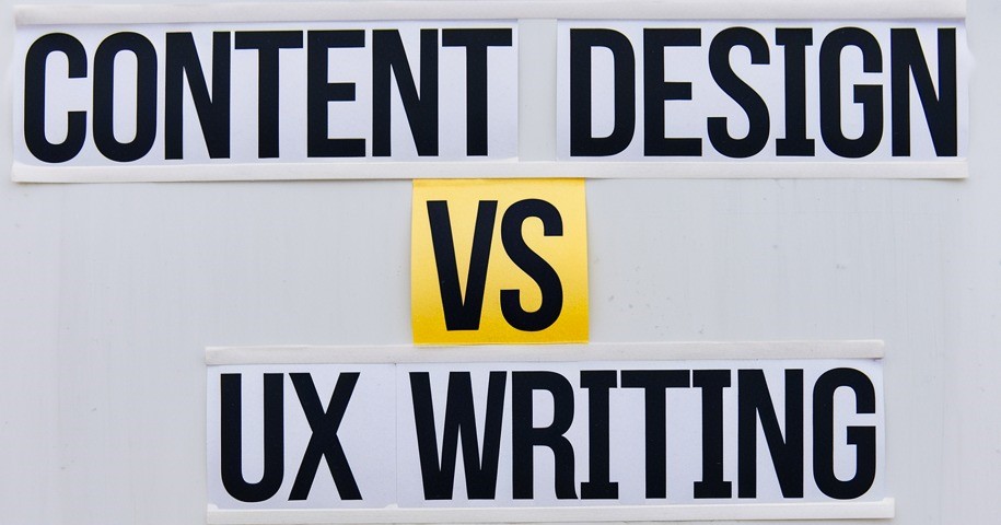 Content design vs ux writing