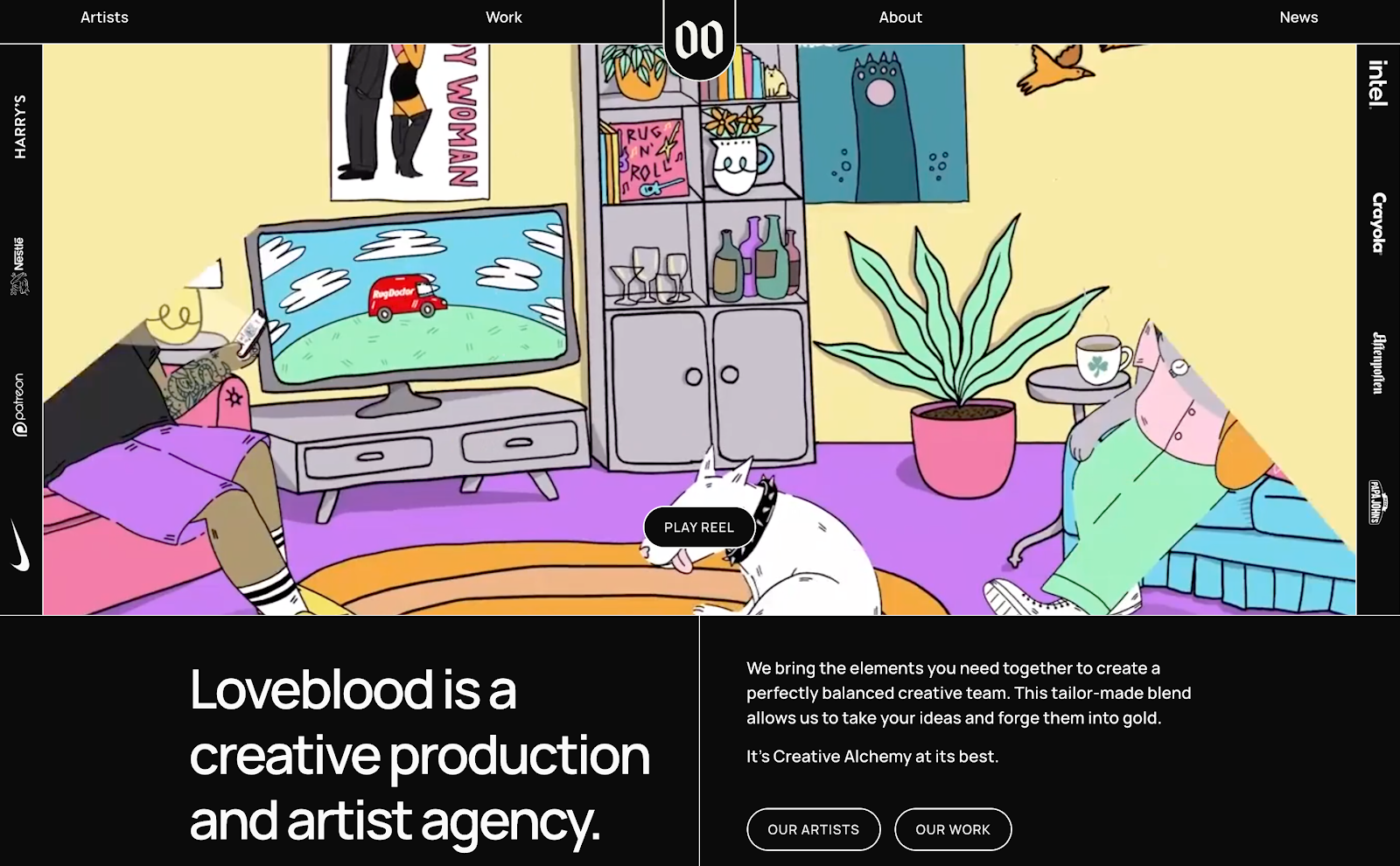 Love creative blood