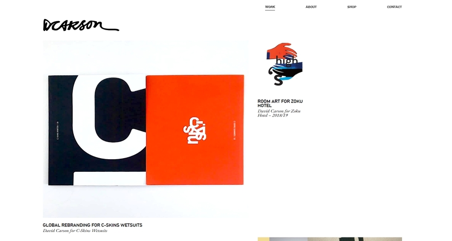 The Website of David Carson Studio