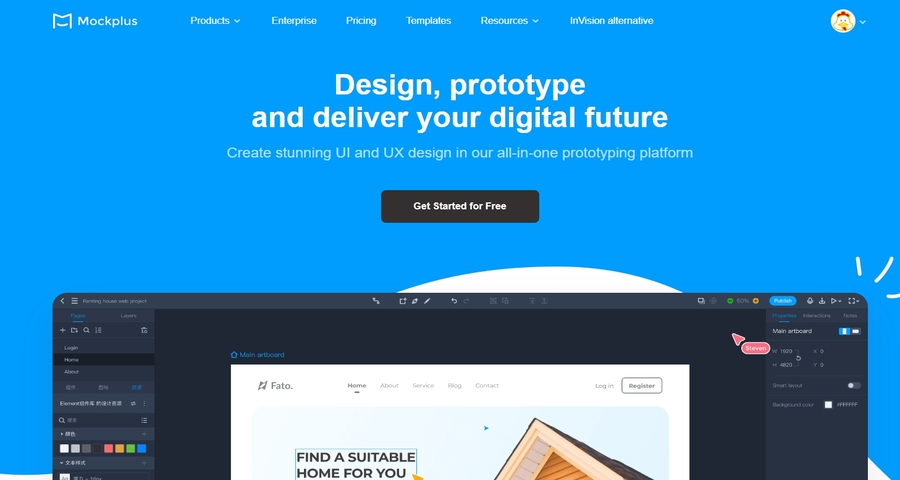 The Website of Mockplus
