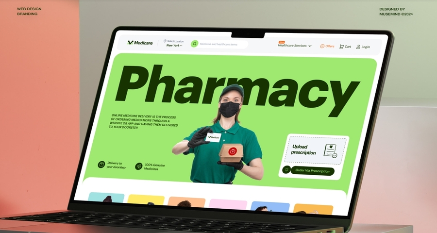 The healthcare website design template of Medicare