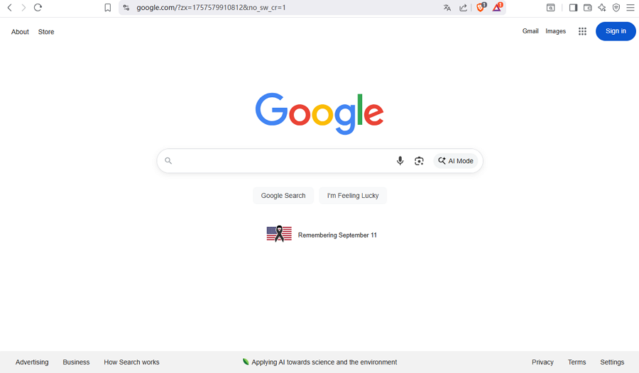 Google home page